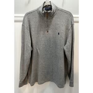 Polo Ralph Lauren Sweater Men’s Gray Long Sleeve Zip Up Sweatshirt Size XLarge